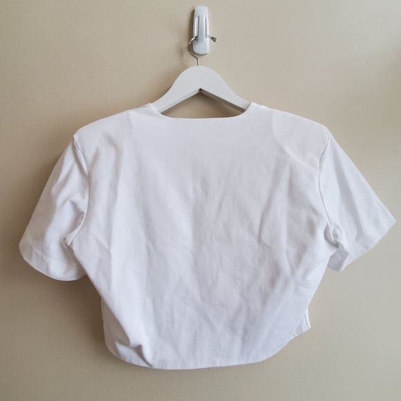 Gauge 81 white crop top twist Keila Top M - Picture 7 of 8